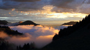 10 места с вълшебен изгрев - Облаци по изгрев в Алпите