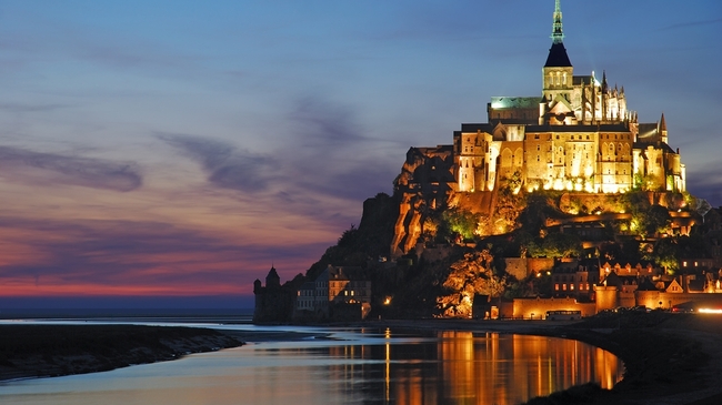 Най-красивите замъци в Европа - Мон Сен Мишел, Франция