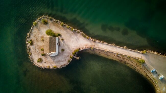 Най-впечатляващите въздушни снимки на остров Корфу