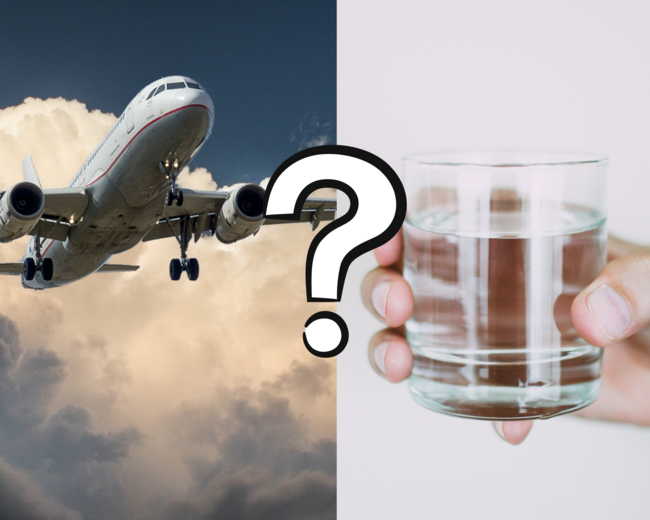 Безопасна ли е водата в самолета?