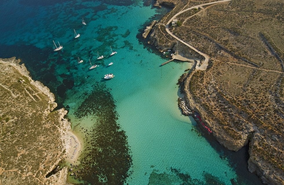 Фото сряда: Кокетната Малта - Синята лагуна