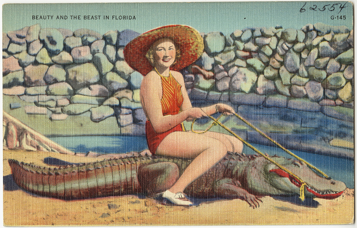 На море във Флорида... през 1930 г.
