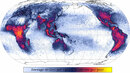 12 карти на света, какъвто не сте го виждали - Честота на падащи мълнии