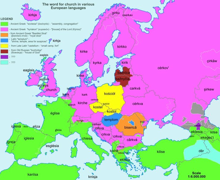 8 забавни карти на думите в Европа