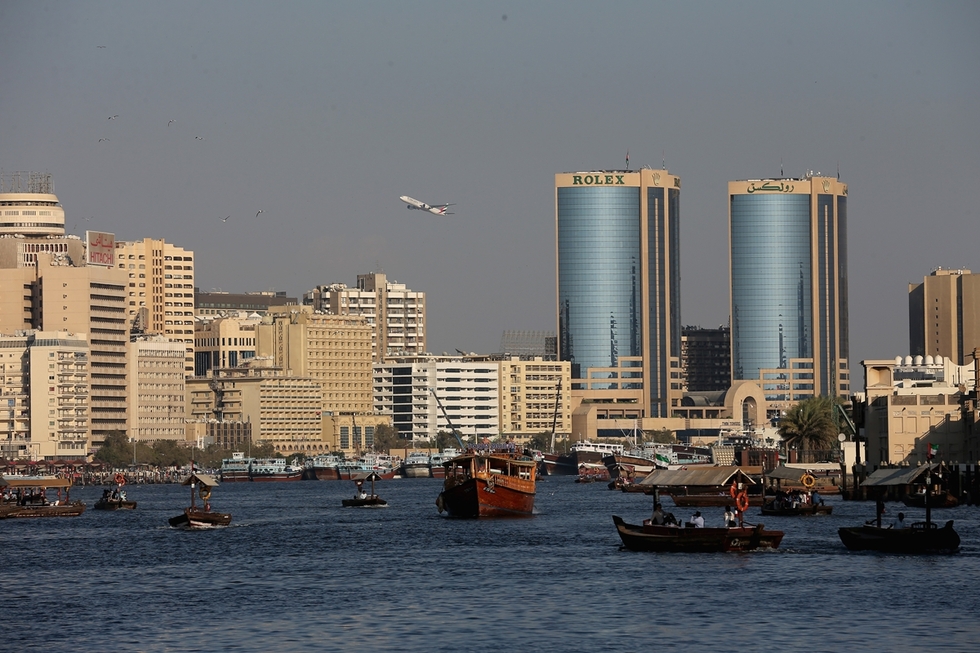 Дубай - щрихи от ежедневието - Лодки и водни таксита в залива Крийк