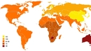 Още 4 забавни карти на света около нас - Коефициент на интелигентност по държави