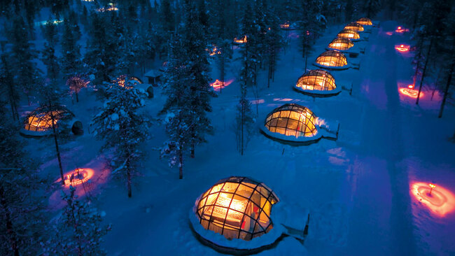 14 изумителни хотела, сякаш излезли от приказките - Хотел Какслаутанен, Финландия 