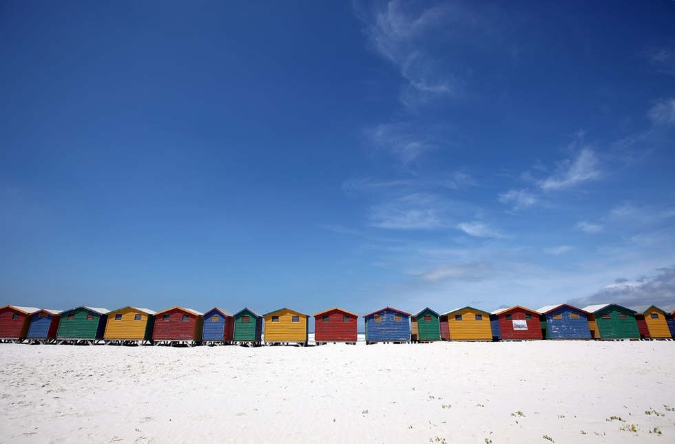 Мечти посред бял ден - 20 плажа като от картичка - Плаж Муйзенберг край Кейптаун, Южна Африка