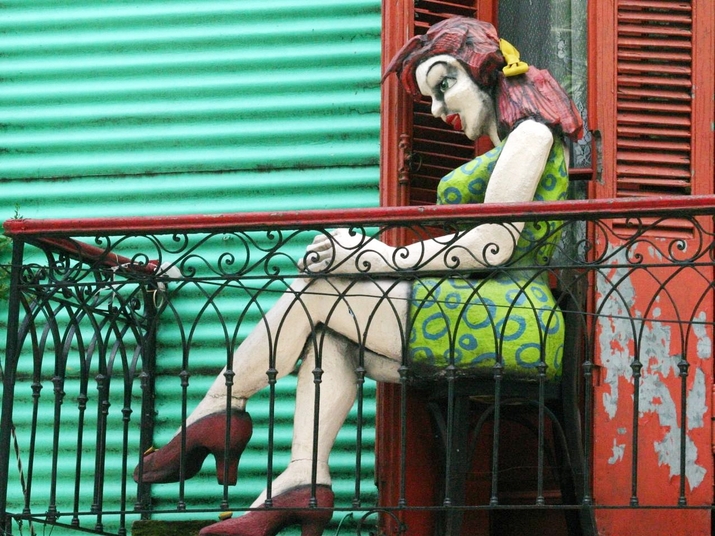 Цветният квартал Ла Бока в Буенос Айрес