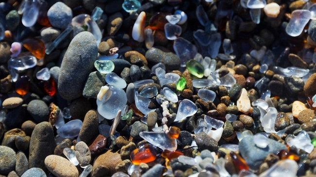 Красиви места: Стъкленият плаж в Калифорния