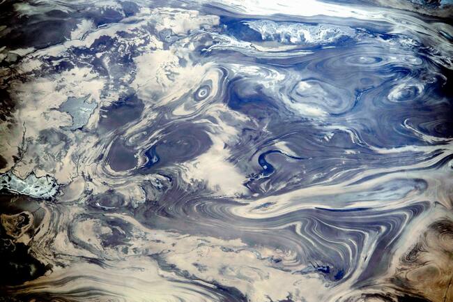 17 забележителности през погледа на астронавта (фотогалерия) - Пустинята Кавир в Иран