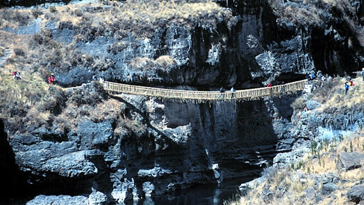 Кешва Чака – единственият останал мост на инките