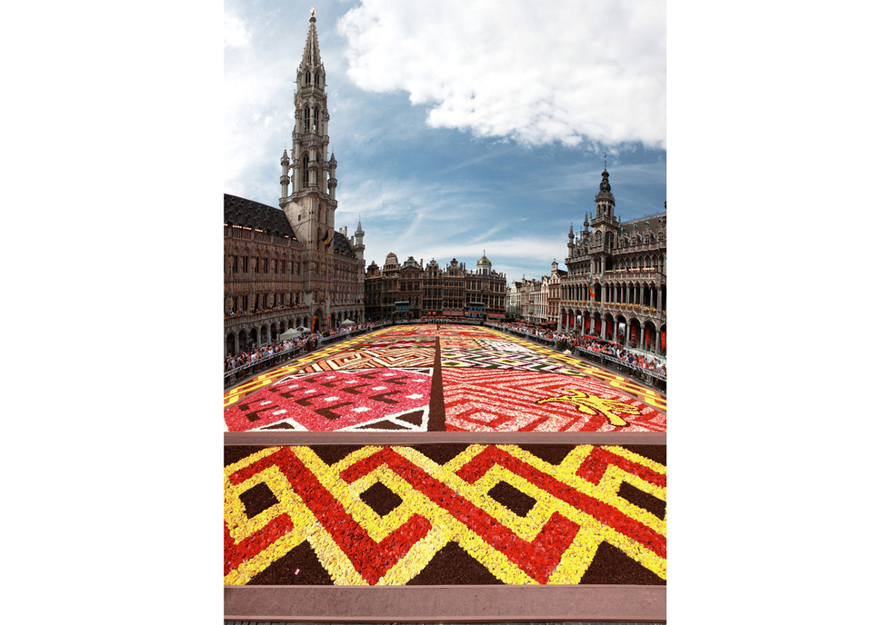 Африкански килим от цветя в Брюксел - Шарките на Африка в центъра на Брюксел - 2012