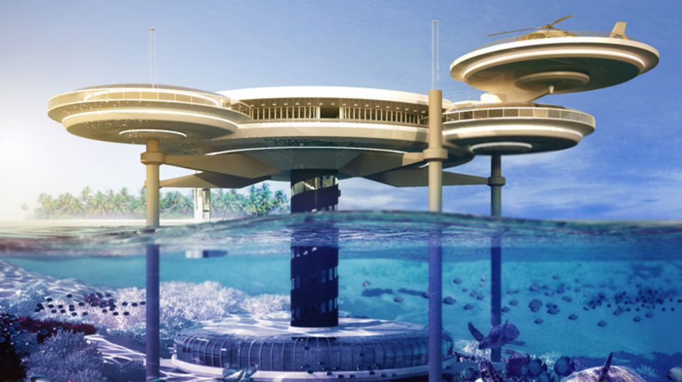 Хотел от бъдещето: Под водата - Water Discus Hotel - Дубай