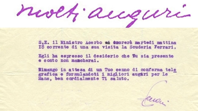 Енцо Ферари, Модена и лилавият подпис