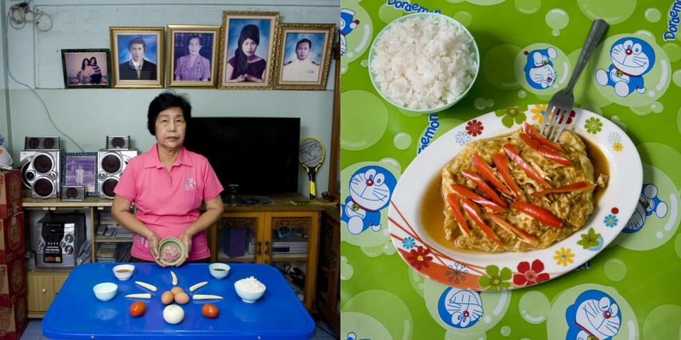 Гозбите на баба по света - Боонлом Тонгпор, 69 г., Банкок, Тайланд - кай ят сай (пълнен омлет)
