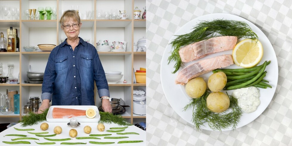 Гозбите на баба по света - Бригита Франсон, 70 г., Стокхолм, Швеция - поширана треска със зеленчуци