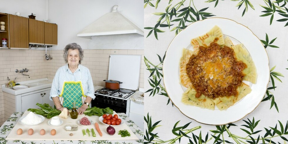 Гозбите на баба по света - Мариза Батини, 80 г., Кастилион Фиорентино, Италия - равиоли с рикота и сос с месо