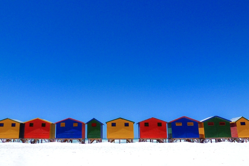 Фото сряда: Най-цветните градчета - На плажа в Кейптаун, Южна Африка