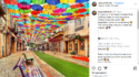 Улицата на цветните чадъри в Португалия
