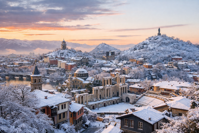 Зимна разходка в Пловдив