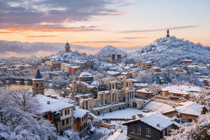 Зимна разходка в Пловдив