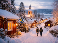 Швеция през зимата за 4 дни – пътешествие между светлина, сняг и уют