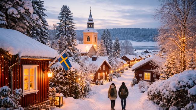 Швеция през зимата за 4 дни – пътешествие между светлина, сняг и уют