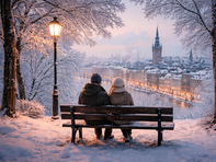 Градове, които се усещат най-добре от пейка: зимни разходки, тишина и истински моменти