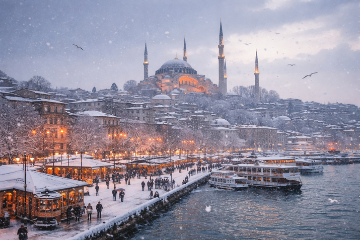Истанбул през зимата: градът между два свята, когато шумът притихва