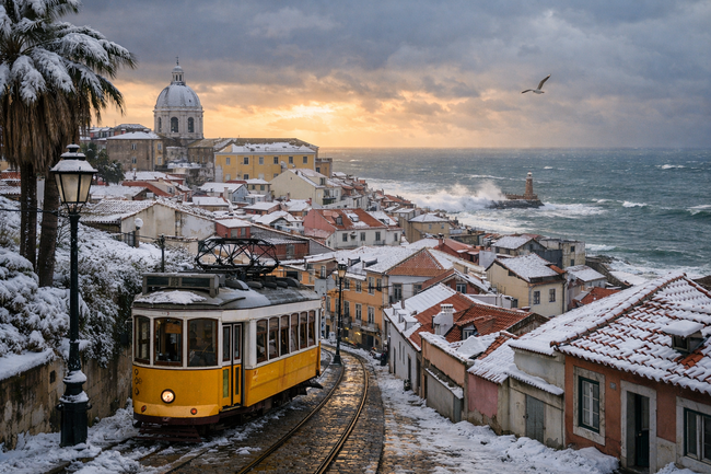Лисабон през зимата: градът, в който времето спира край океана