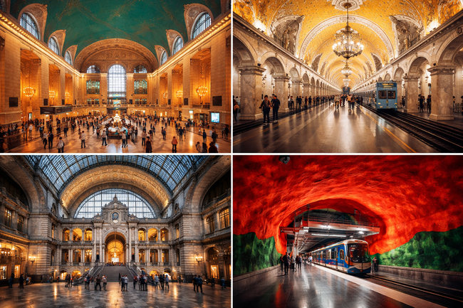 Най-фотогеничните гари и метростанции в света