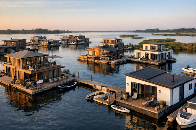 Квартали, построени върху вода, не върху суша