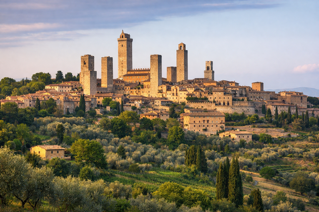 Сан Джиминяно, Италия – средновековният град, който прилича на каменен силует