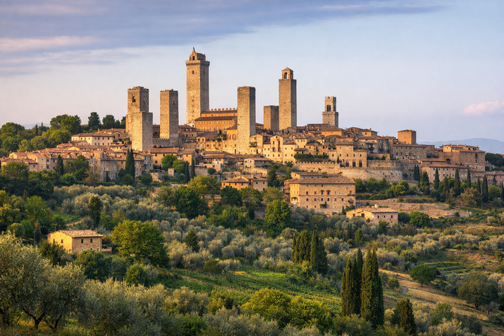 Сан Джиминяно, Италия – средновековният град, който прилича на каменен силует