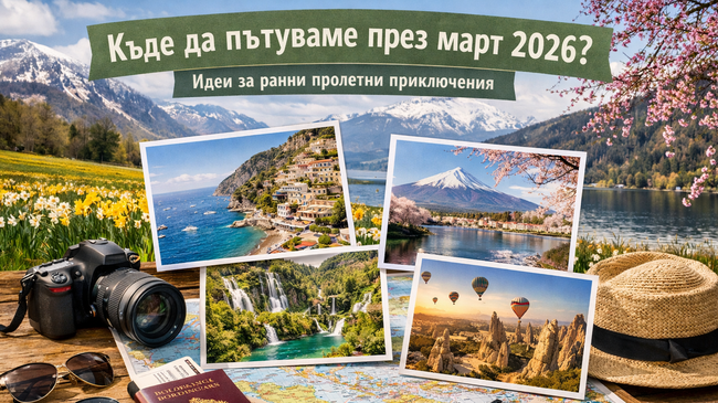 Къде да пътуваме през март 2026: идеи за ранна пролетни приключения