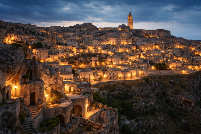 Матера – древният град на пещерите, който изглежда като сцена от друг свят