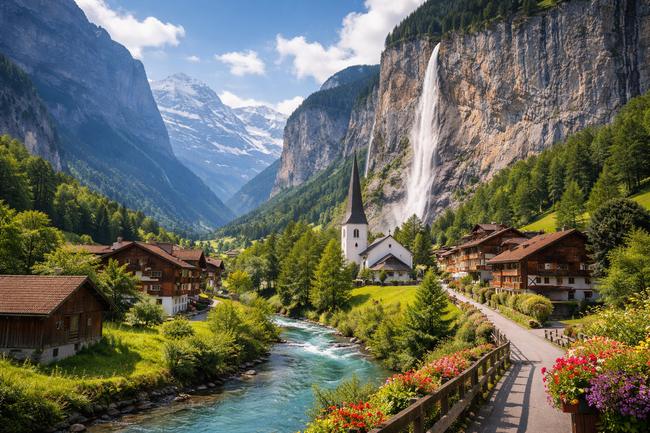 Лаутербрунен – малкото швейцарско градче, което изглежда като от приказка