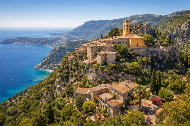 Ез – малкото френско селце, кацнало над Лазурния бряг