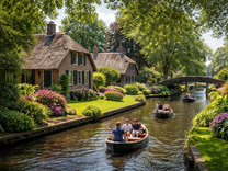 Гитхорн – селото без улици, където водата е основният път