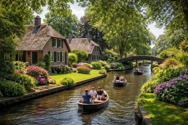 Гитхорн – селото без улици, където водата е основният път