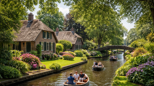 Гитхорн – селото без улици, където водата е основният път