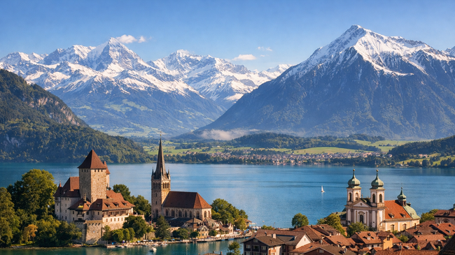 Най-красивите европейски градове с гледка към планини