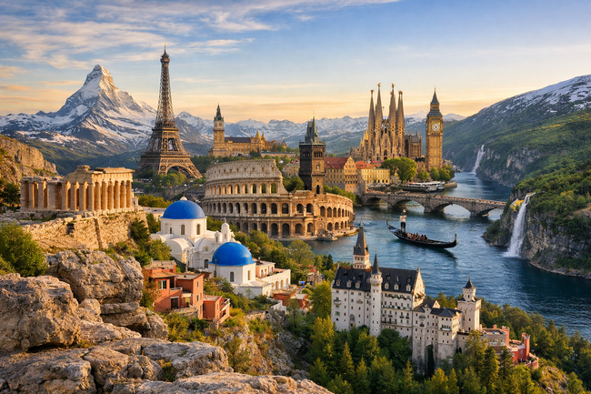 10 места в Европа, които да посетите, ако сте запалени пътешественици