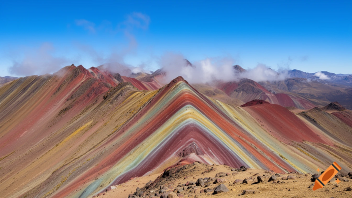 Цветната планина, която изглежда нереална — Виникунка